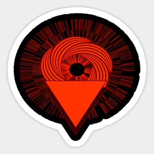 Triangle sun Sticker